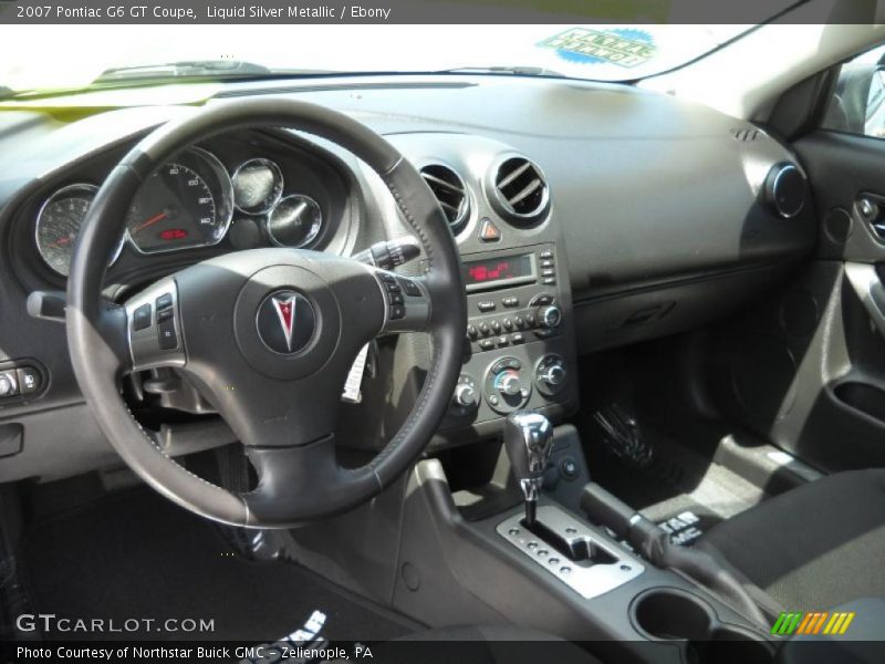 Liquid Silver Metallic / Ebony 2007 Pontiac G6 GT Coupe