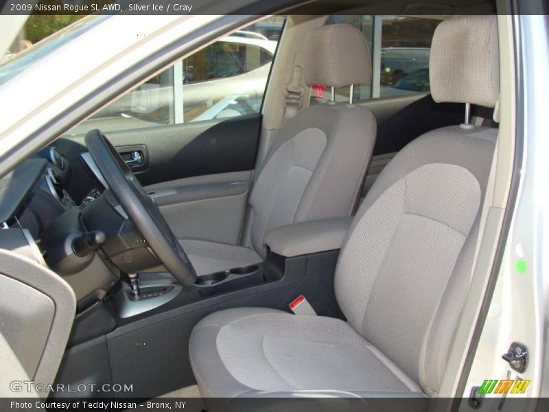 Silver Ice / Gray 2009 Nissan Rogue SL AWD
