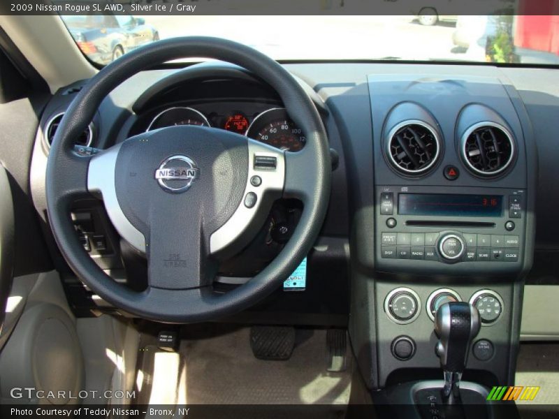Silver Ice / Gray 2009 Nissan Rogue SL AWD