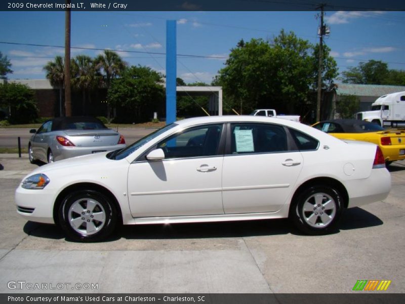 White / Gray 2009 Chevrolet Impala LT