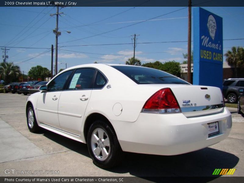 White / Gray 2009 Chevrolet Impala LT