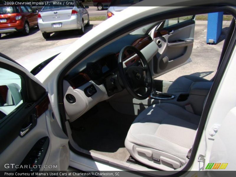 White / Gray 2009 Chevrolet Impala LT