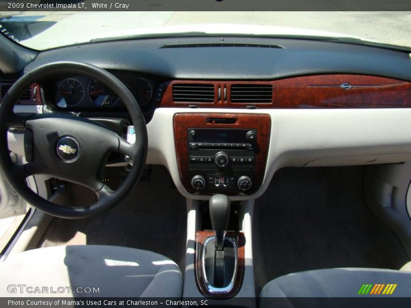 White / Gray 2009 Chevrolet Impala LT