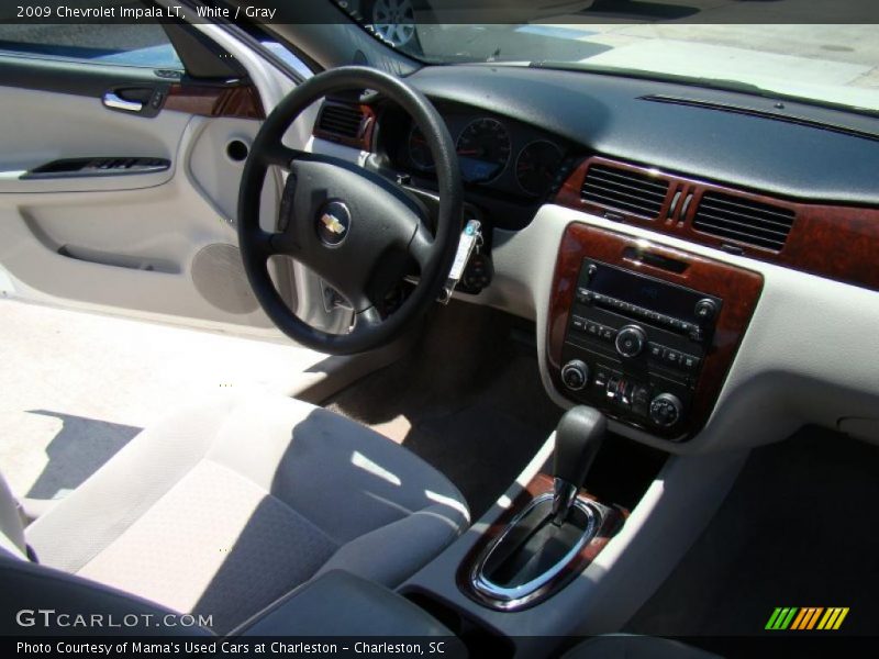 White / Gray 2009 Chevrolet Impala LT