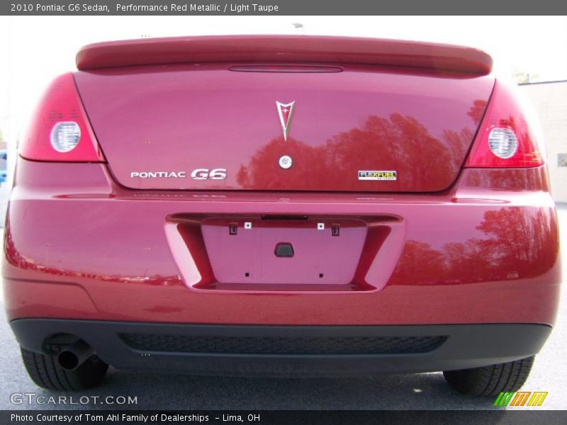 Performance Red Metallic / Light Taupe 2010 Pontiac G6 Sedan