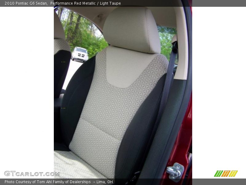 Performance Red Metallic / Light Taupe 2010 Pontiac G6 Sedan