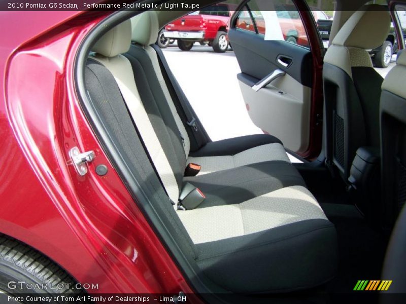 Performance Red Metallic / Light Taupe 2010 Pontiac G6 Sedan