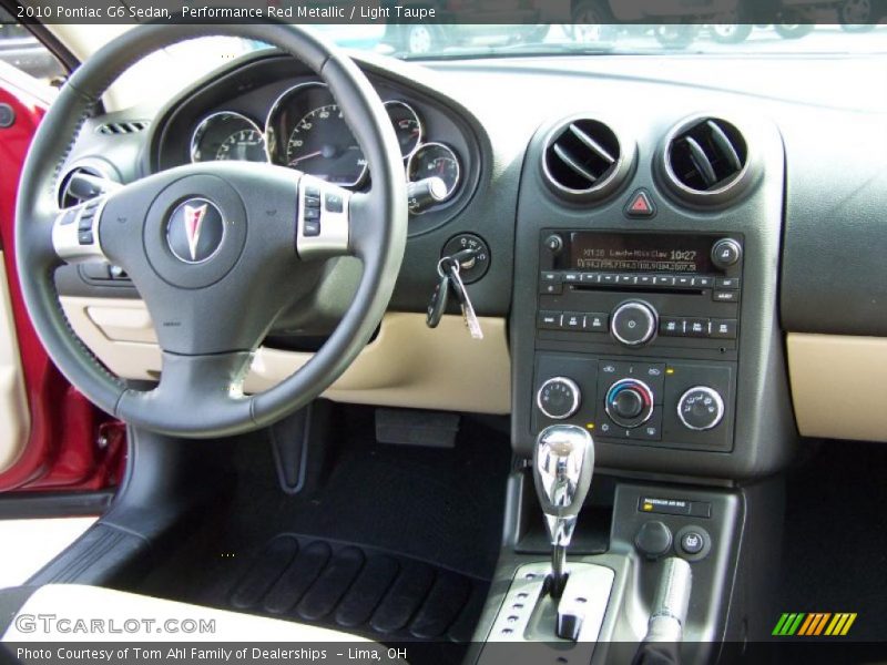 Performance Red Metallic / Light Taupe 2010 Pontiac G6 Sedan