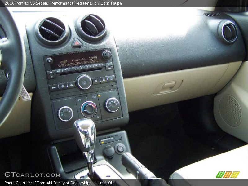 Performance Red Metallic / Light Taupe 2010 Pontiac G6 Sedan