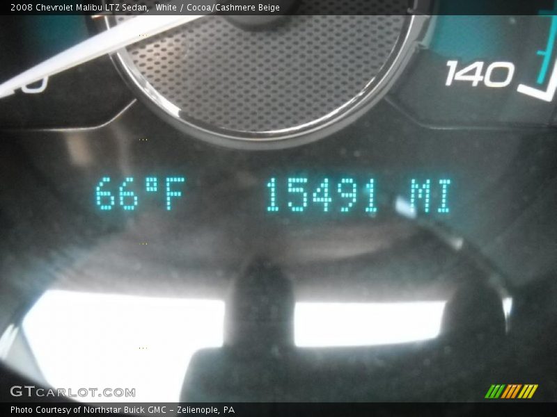 White / Cocoa/Cashmere Beige 2008 Chevrolet Malibu LTZ Sedan