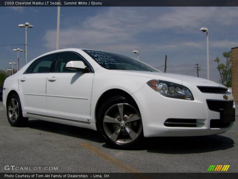 Summit White / Ebony 2009 Chevrolet Malibu LT Sedan