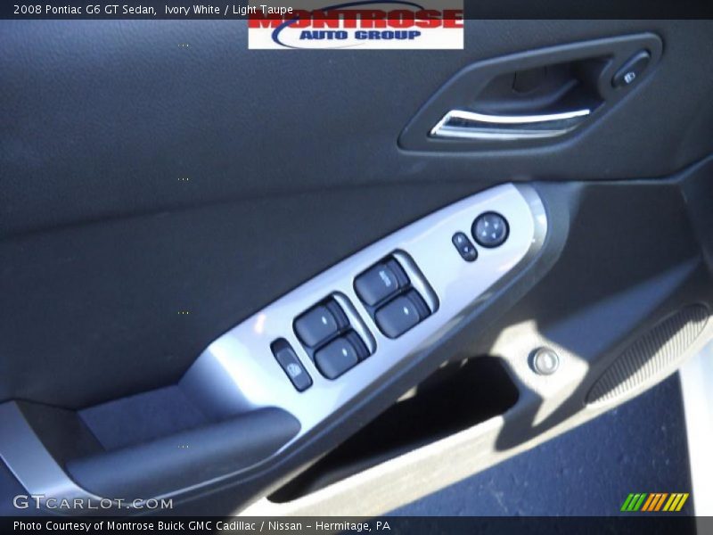 Ivory White / Light Taupe 2008 Pontiac G6 GT Sedan