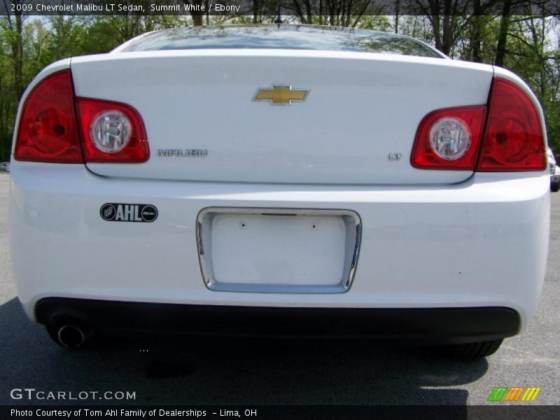 Summit White / Ebony 2009 Chevrolet Malibu LT Sedan