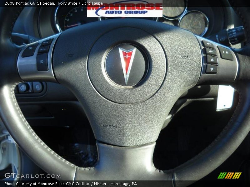 Ivory White / Light Taupe 2008 Pontiac G6 GT Sedan