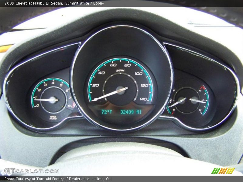 Summit White / Ebony 2009 Chevrolet Malibu LT Sedan
