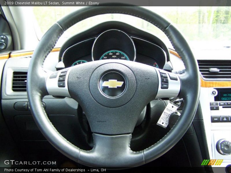 Summit White / Ebony 2009 Chevrolet Malibu LT Sedan