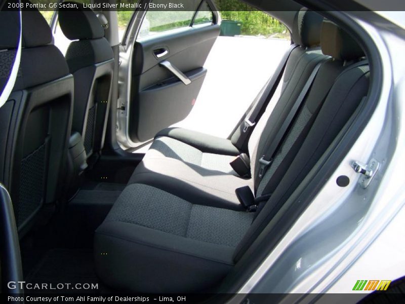 Liquid Silver Metallic / Ebony Black 2008 Pontiac G6 Sedan