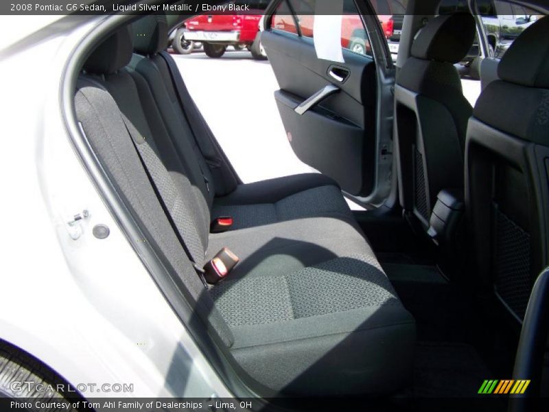Liquid Silver Metallic / Ebony Black 2008 Pontiac G6 Sedan