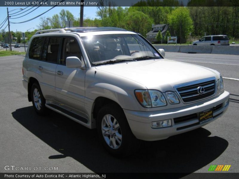 Blizzard White Pearl / Ivory 2003 Lexus LX 470 4x4