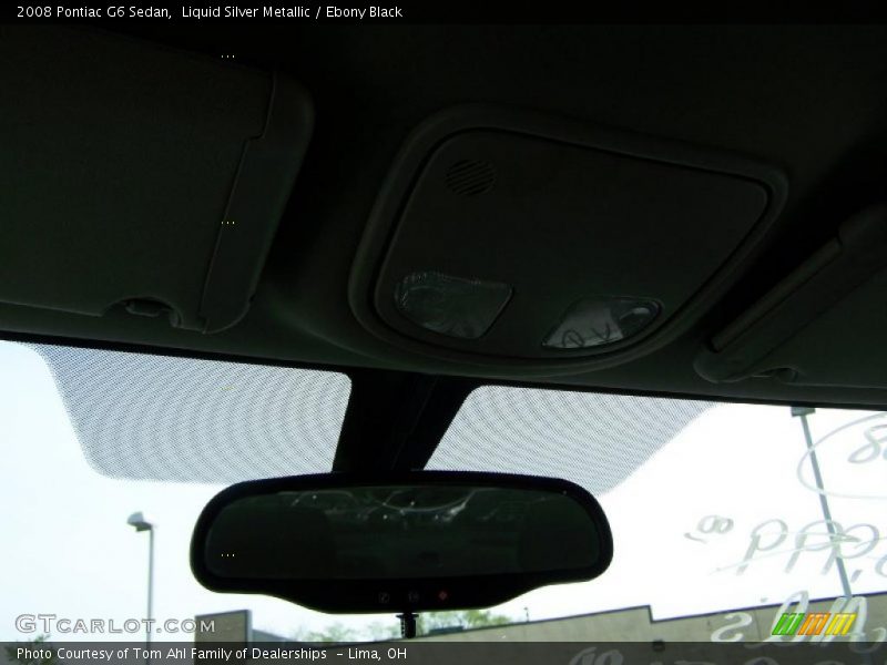 Liquid Silver Metallic / Ebony Black 2008 Pontiac G6 Sedan