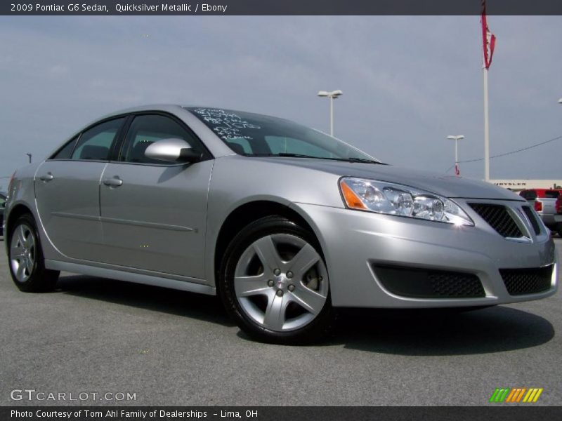 Quicksilver Metallic / Ebony 2009 Pontiac G6 Sedan