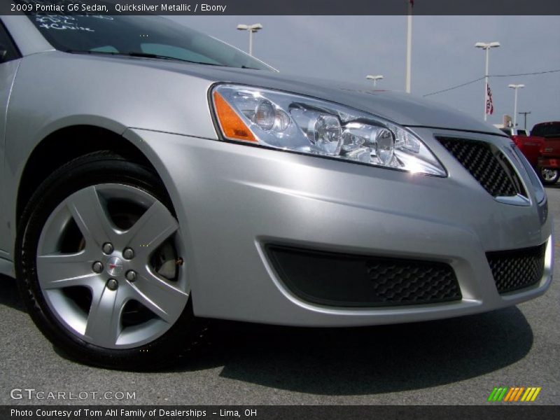 Quicksilver Metallic / Ebony 2009 Pontiac G6 Sedan