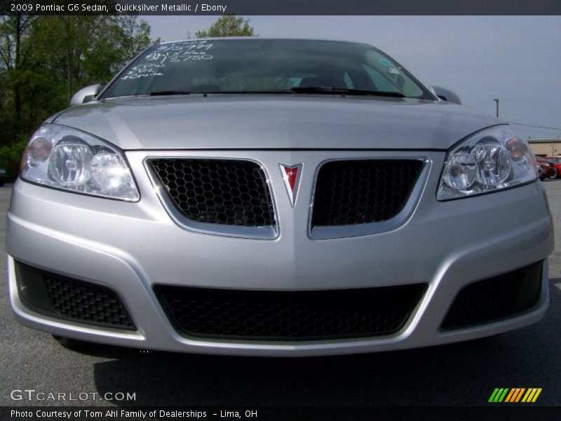 Quicksilver Metallic / Ebony 2009 Pontiac G6 Sedan