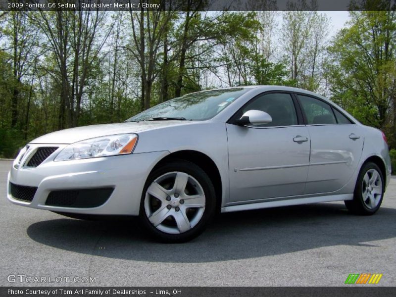 Quicksilver Metallic / Ebony 2009 Pontiac G6 Sedan