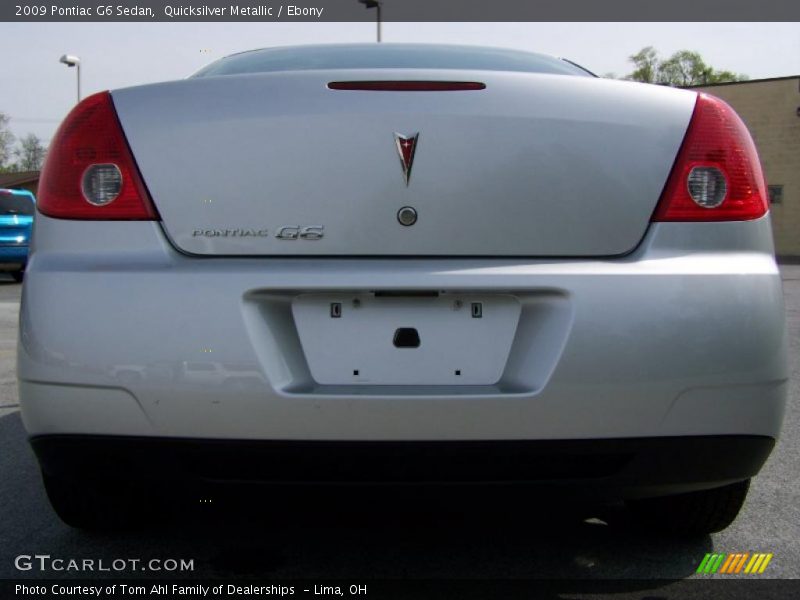 Quicksilver Metallic / Ebony 2009 Pontiac G6 Sedan