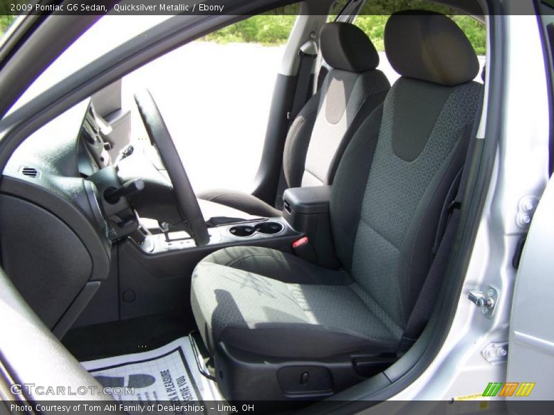 Quicksilver Metallic / Ebony 2009 Pontiac G6 Sedan