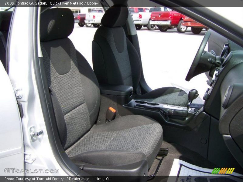 Quicksilver Metallic / Ebony 2009 Pontiac G6 Sedan