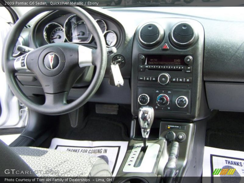 Quicksilver Metallic / Ebony 2009 Pontiac G6 Sedan