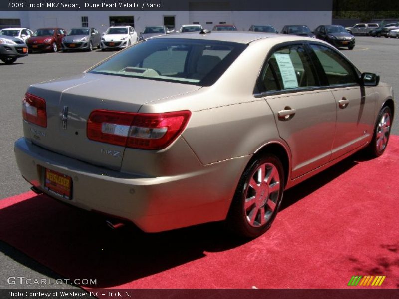 Dune Pearl Metallic / Sand 2008 Lincoln MKZ Sedan