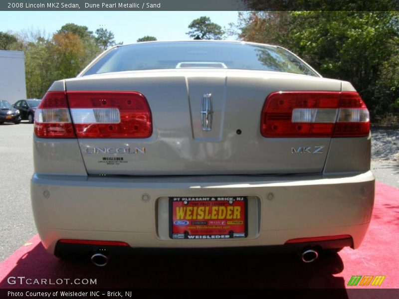 Dune Pearl Metallic / Sand 2008 Lincoln MKZ Sedan
