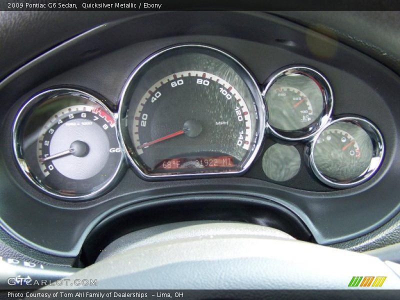 Quicksilver Metallic / Ebony 2009 Pontiac G6 Sedan