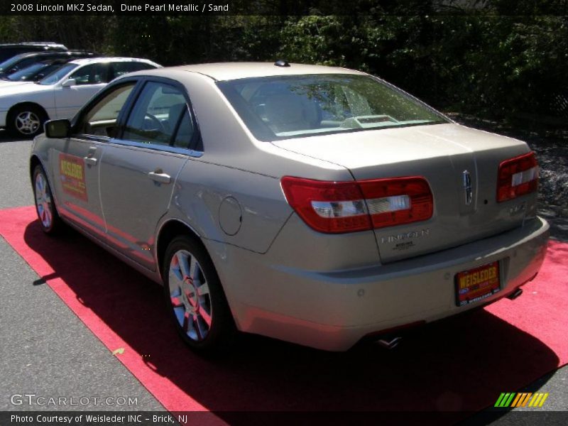 Dune Pearl Metallic / Sand 2008 Lincoln MKZ Sedan