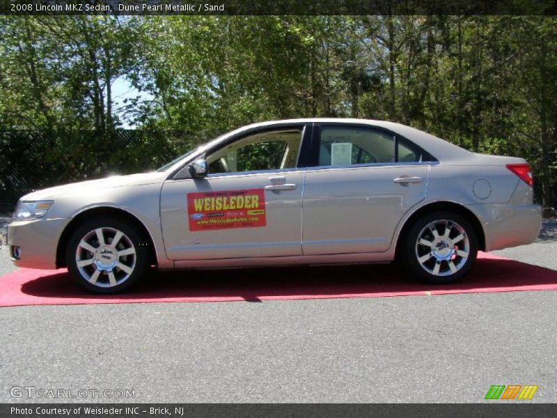 Dune Pearl Metallic / Sand 2008 Lincoln MKZ Sedan