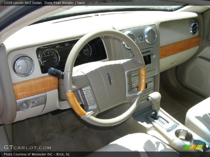 Dune Pearl Metallic / Sand 2008 Lincoln MKZ Sedan