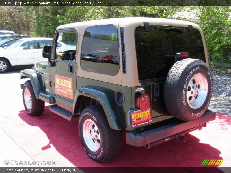 Moss Green Pearl / Tan 1997 Jeep Wrangler Sahara 4x4