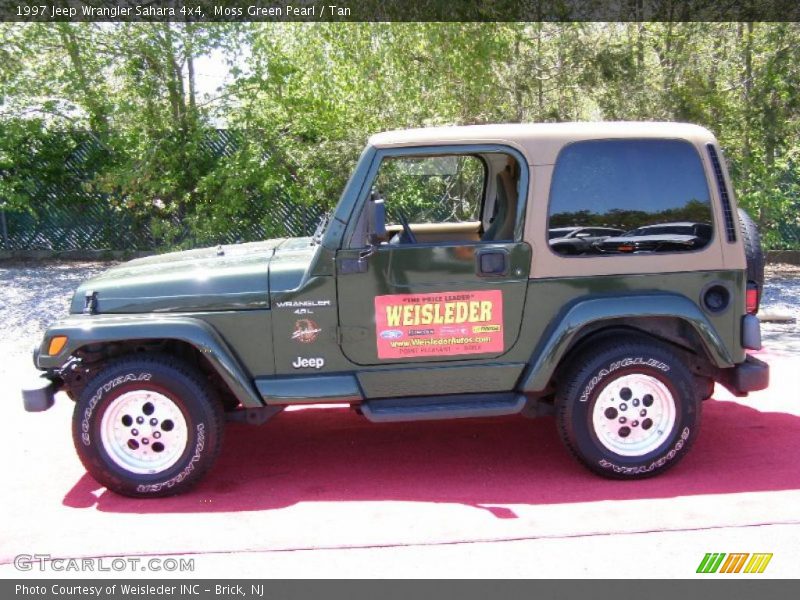 Moss Green Pearl / Tan 1997 Jeep Wrangler Sahara 4x4