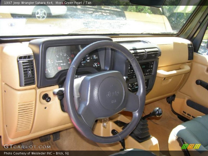 Moss Green Pearl / Tan 1997 Jeep Wrangler Sahara 4x4