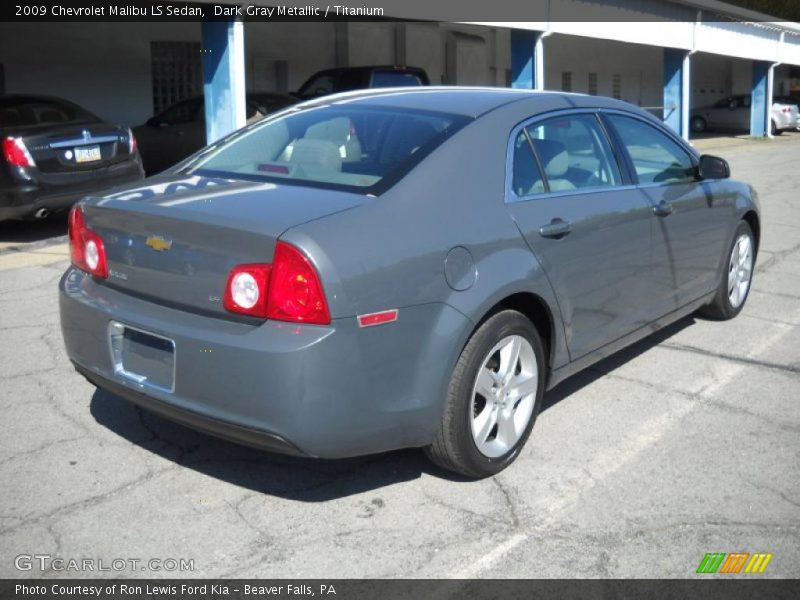 Dark Gray Metallic / Titanium 2009 Chevrolet Malibu LS Sedan