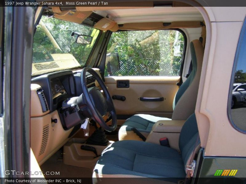 Moss Green Pearl / Tan 1997 Jeep Wrangler Sahara 4x4