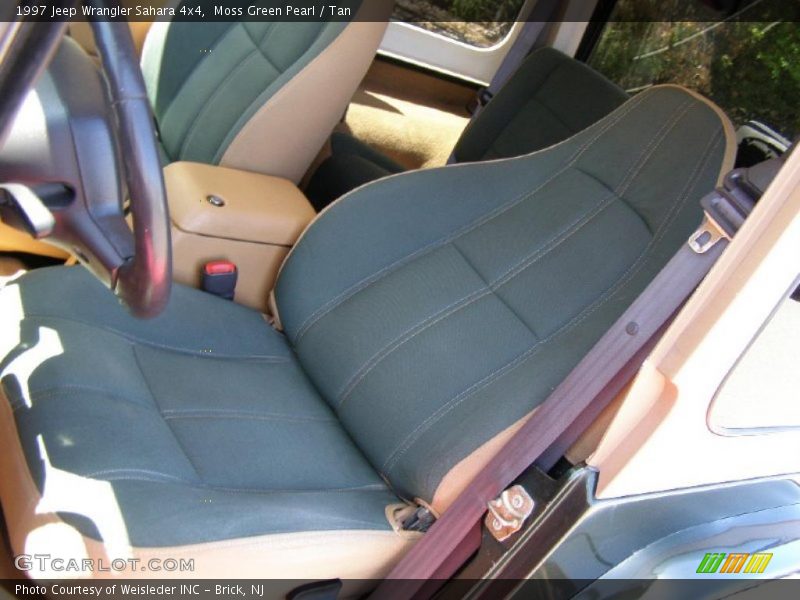 Moss Green Pearl / Tan 1997 Jeep Wrangler Sahara 4x4