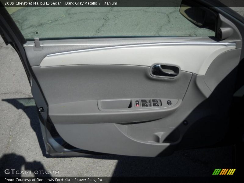 Dark Gray Metallic / Titanium 2009 Chevrolet Malibu LS Sedan