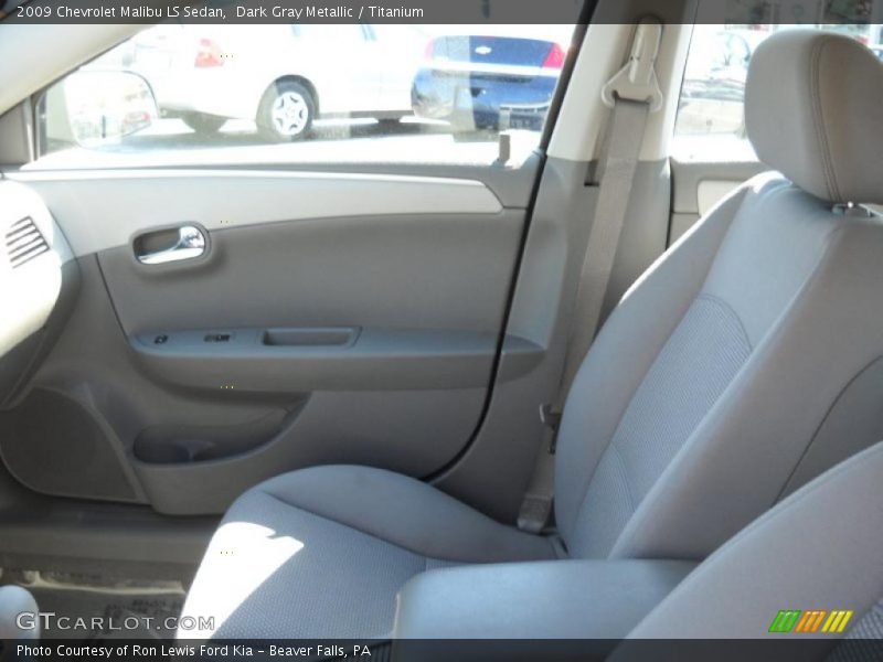 Dark Gray Metallic / Titanium 2009 Chevrolet Malibu LS Sedan