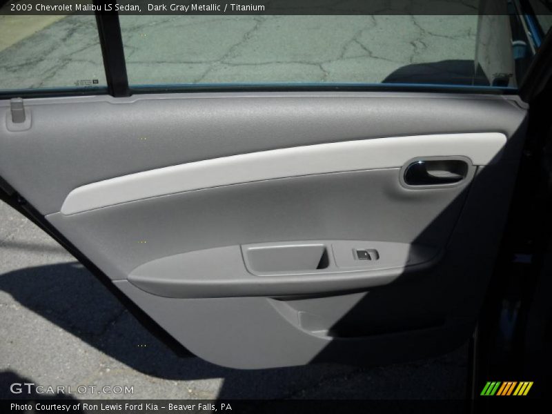 Dark Gray Metallic / Titanium 2009 Chevrolet Malibu LS Sedan
