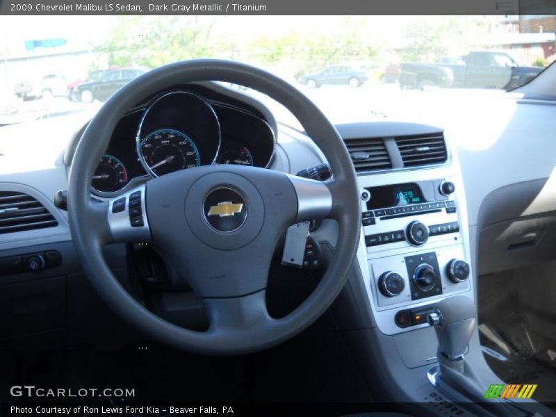 Dark Gray Metallic / Titanium 2009 Chevrolet Malibu LS Sedan