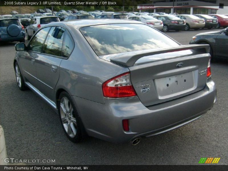 Quartz Silver Metallic / Off Black 2008 Subaru Legacy 3.0R Limited