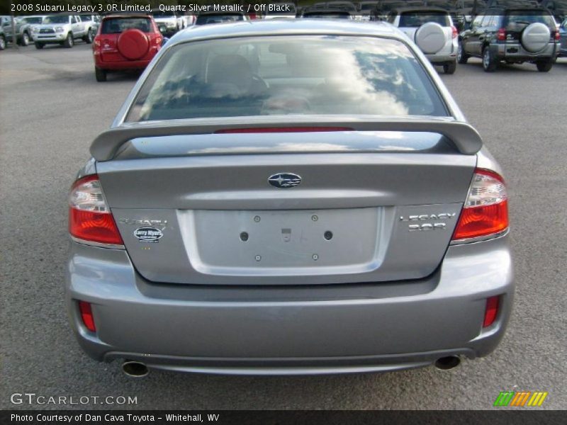 Quartz Silver Metallic / Off Black 2008 Subaru Legacy 3.0R Limited